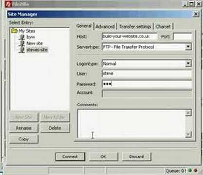Uploading Files  Using FTP- FileZilla Client