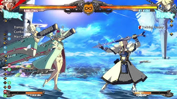 GG Xrd Ramlethal - Damage difference with and without side dust on high proration