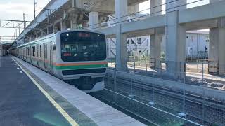 JR小金井駅を発車する回送列車。