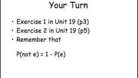 GCSE Probability part 1