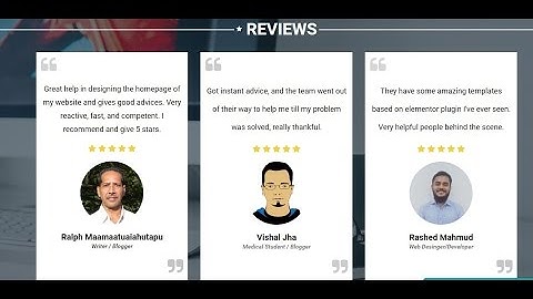 How to add stars in review design in Elementor  Page Builder for Wordpress