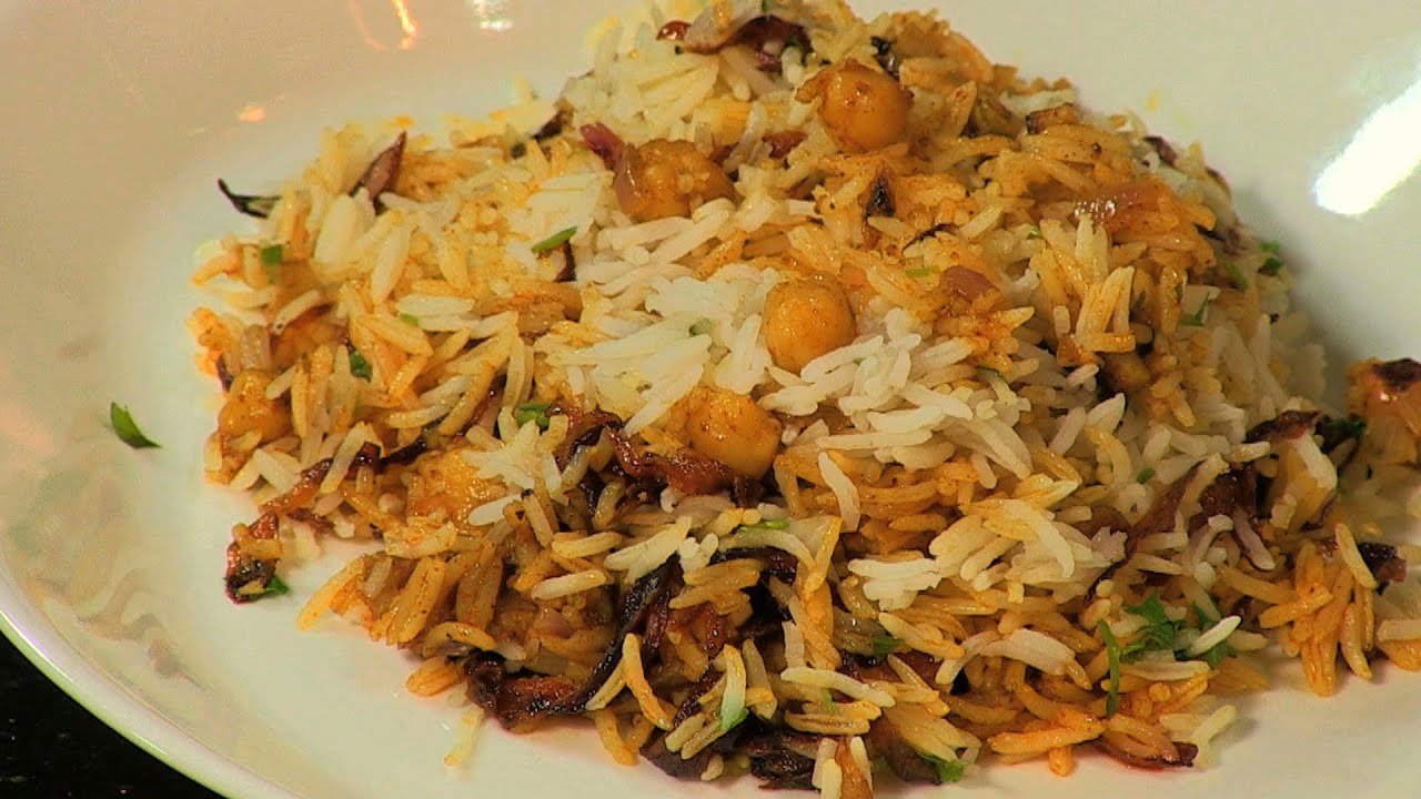 Chana Biryani (Chick Pea Rice) By Archana | India Food Network