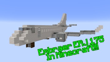 How to build an Embraer ERJ 175 in Minecraft