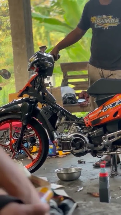 Fizr 5km, karbunya segede itu ,kira' buat harian kuat nggak #2stroke #fizrmodifikasi #youtubeshorts