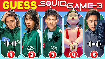 Guess Squid Game 3 Characters by Their Voice & Emojis | Squid Game Season 3 Quiz | Player 456
