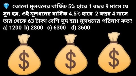 সরল সুদ, ptr/100=si খুব সহজ হবে শিখে নাও