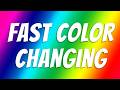 Fast Color Changing + DISCO MUSIC - NEON Changing Color - Flashing FLUO Lights - 220'