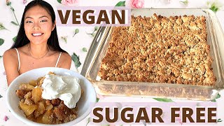 Healthy VEGAN Dessert / SUGAR FREE APPLE CRISP / GLUTEN FREE