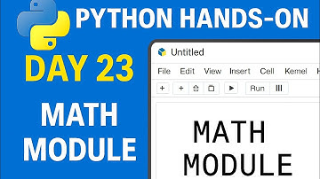 Math Module In Python (In Telugu) - Day 23