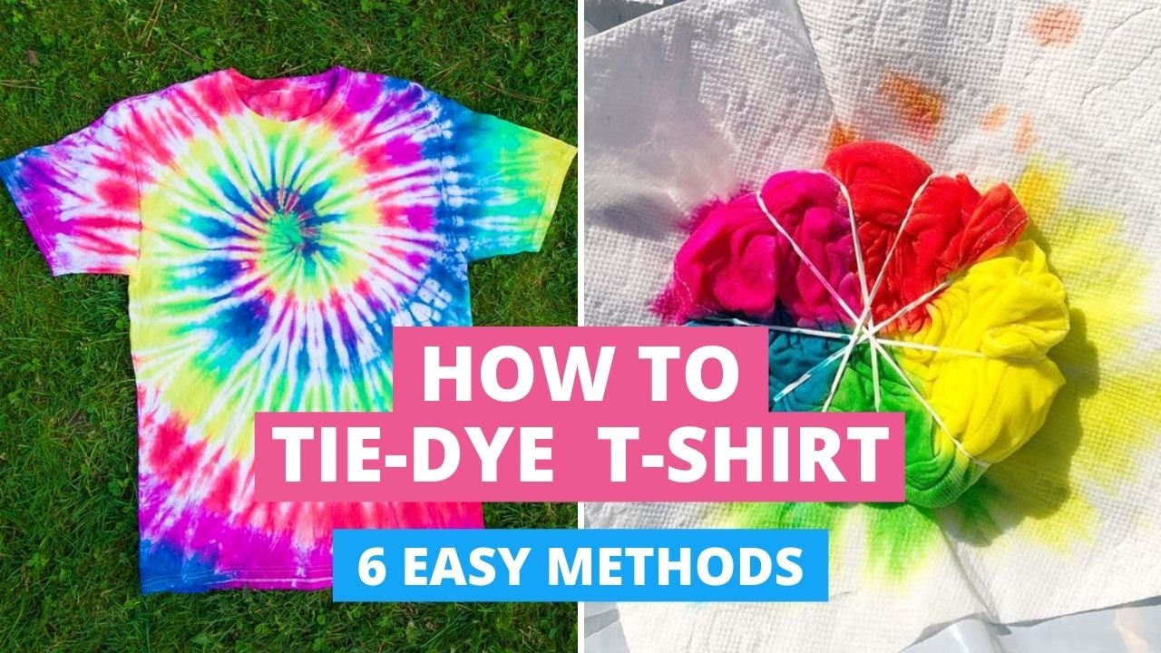 How to Tie-Dye T-Shirts: 6 DIY YouTube