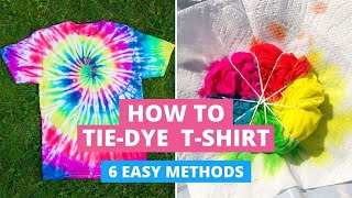 How to Tie-Dye T-Shirts: 6 Easy Methods DIY 