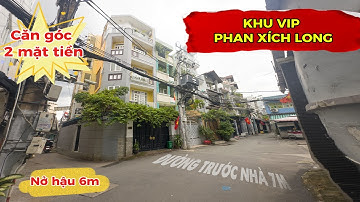 Hiếm! Căn góc 2 Mặt Tiền Phan Tây Hồ, P.7 Quận Phú Nhuận | DT: 6x11.5m, CN: 63.5m², | Chỉ 11.6 Tỷ TL