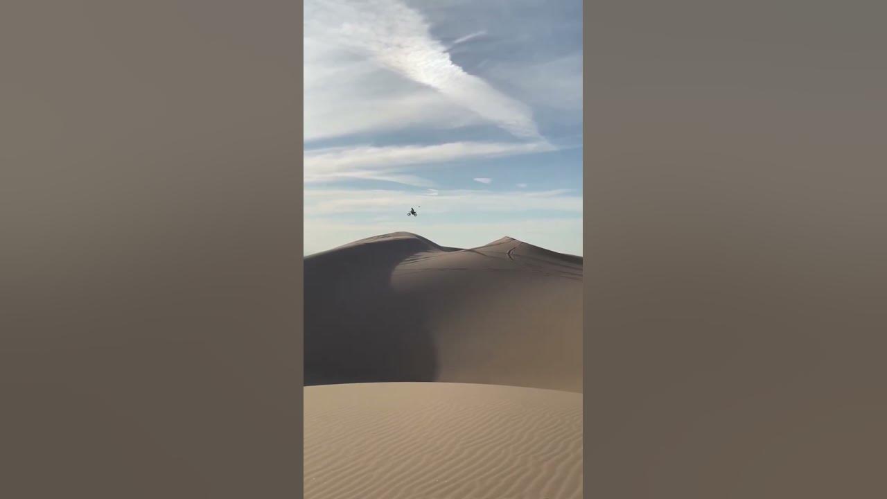 HUGE DUNE TO DUNE GAP in #glamis #sanddunes #shorts #fyp #motocross