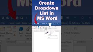 MS Word trick|| Advance Ms word | How to create Drop-down list in Ms word #aiyoit screenshot 2