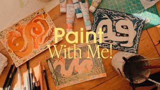 Paint with Me ✨ Postcards for a Gallery Show! How I Paint with Acrylic Gouache