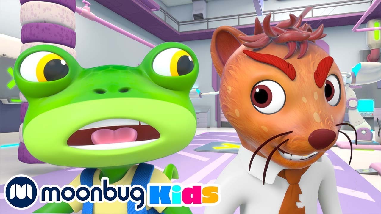 ⁣Weasel Wash Gone Wrong! | Gecko's Garage | Truck Cartoons for Kids | Moonbug Kids Playground