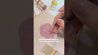 Tutorial Gambar Bunga Peony Aesthetic @cathfloart ​⁠​⁠