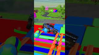 TRANSPORTING CARS, AMBULANCE, POLICE CARS, FIRE TRUCK OF COLORS! WITH TRUCKS! - FS 22