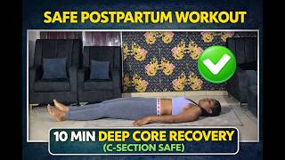 Safe Postpartum Workout: 10 Min Deep Core Recovery (C-Section Safe)