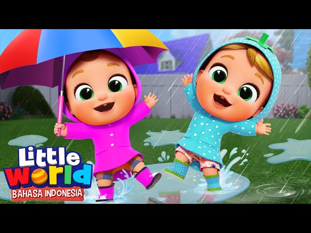 Hujan Pergilah, Datanglah Lain Hari | Kartun Anak | Little World Bahasa Indonesia class=