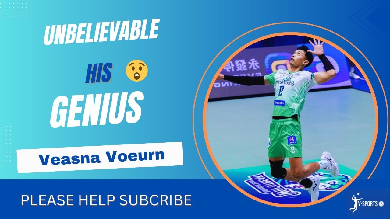 Unbelievable his genius 🏐 | Veasna Voeurn | Skills | 2025