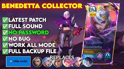 Benedetta Collector Skin Script No Password | Full Effect & Voice | Latest Patch