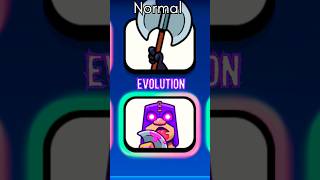 Emotes Normal VS Evolution #clashroyale #clashmini #brawlstars