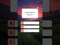 General Knowledge Quiz #2