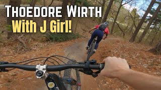 Mountain Biking with J Girl at Theodore With Park in Minneapolis, MN!  SW Loop and Brownie Lake