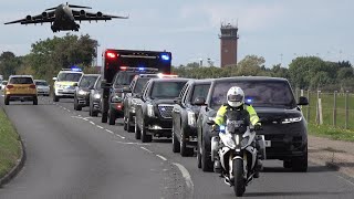 President Biden's security arrive ahead of the Queen's funeral 🇺🇸 🇬🇧