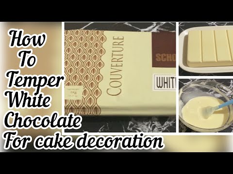 COUVERTURE CHOCOLATE /HOW TO MELT WHITE CHOCOLATE /tempering chocolate decoration #couverturemelt