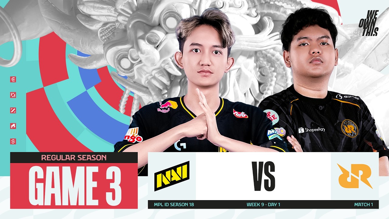 NAVI vs RRQ | Regular Season Week 9 Day 1 | Game 3 | #MPLIDS18
