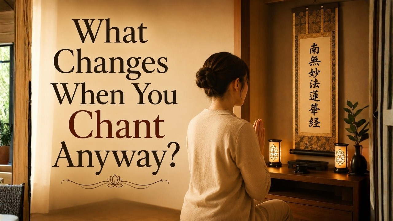 What Changes When You Chant Anyway? | Nichiren Buddhism