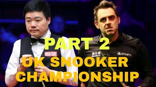 Ronnie O'Sullivan v Ding Junhui  UK Snooker Championship 2019 HD 50 fps