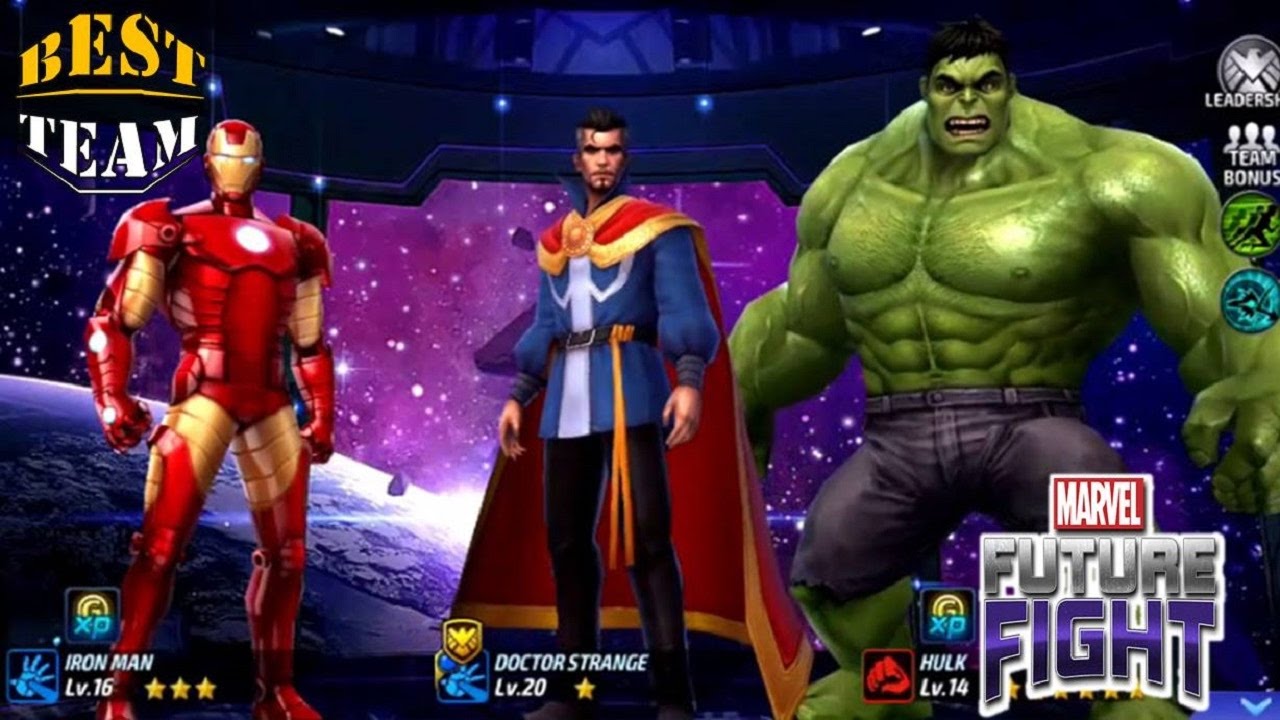 Marvel Future Fight Best Team Doctor Strange Hulk Iron Man Newbie