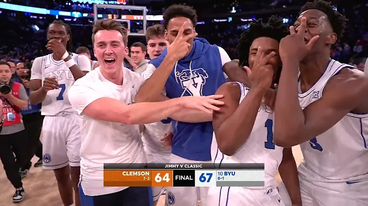 🚨 BYU GAME WINNER 🚨 Robert Wright III sinks 3 AS TIME EXPIRES to beat Clemson | ESPN CBB