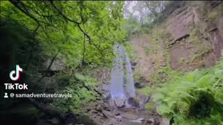 wild camp next to a waterfall and climbing pen y fan