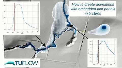 Creating aminations with embedded dynamic plot windows using the QGIS TUFLOW Plugin