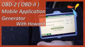 OBD-2 ( OBD-II )Mobile Application Generator- Create Fully Custom OBD2 Enabled Mobile Applications