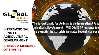 International Fund for Agricultural Development Message of Thanks | Global Goal:Unite for Our Future