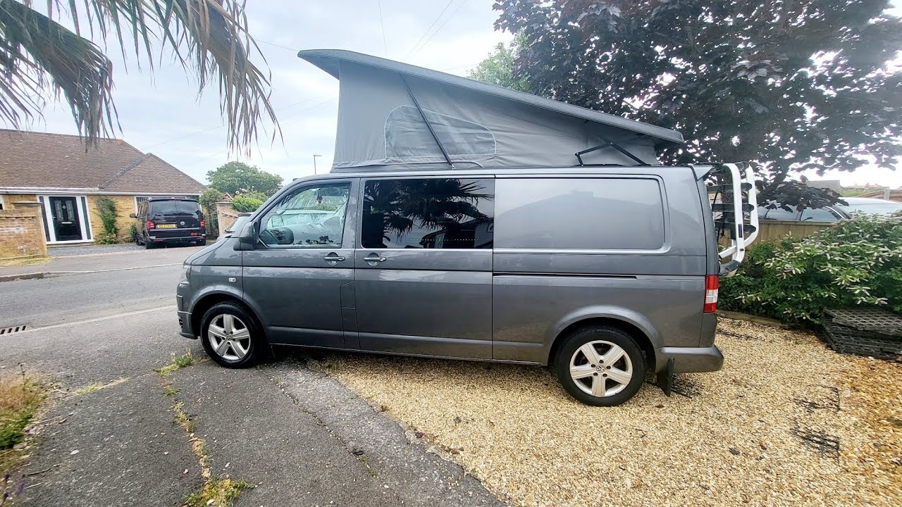 For Sale - 2013 VW T5.1 LWB Transporter poptop Camper 125k miles 4 berth 5 belts, Bike rack,alloys