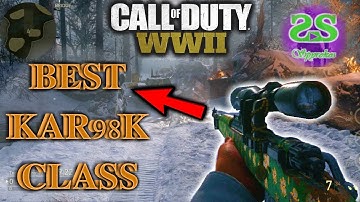 BEST KAR98K SNIPER CLASS SETUP IN COD WW2! BEST KAR98K IN CALL OF DUTY WW2! (BEST SNIPER)