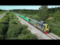 Тепловоз ТЭМ2-6520 на перегоне Сиргала-Метсконна / TEM2-6520 between Sirgala-Metskonna