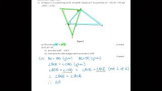 HKCEE 2009 Paper 1 Q11 Geom