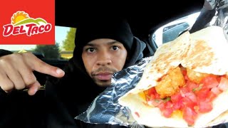 Del Taco's Breakfast Bacon Toasted Wrap!!