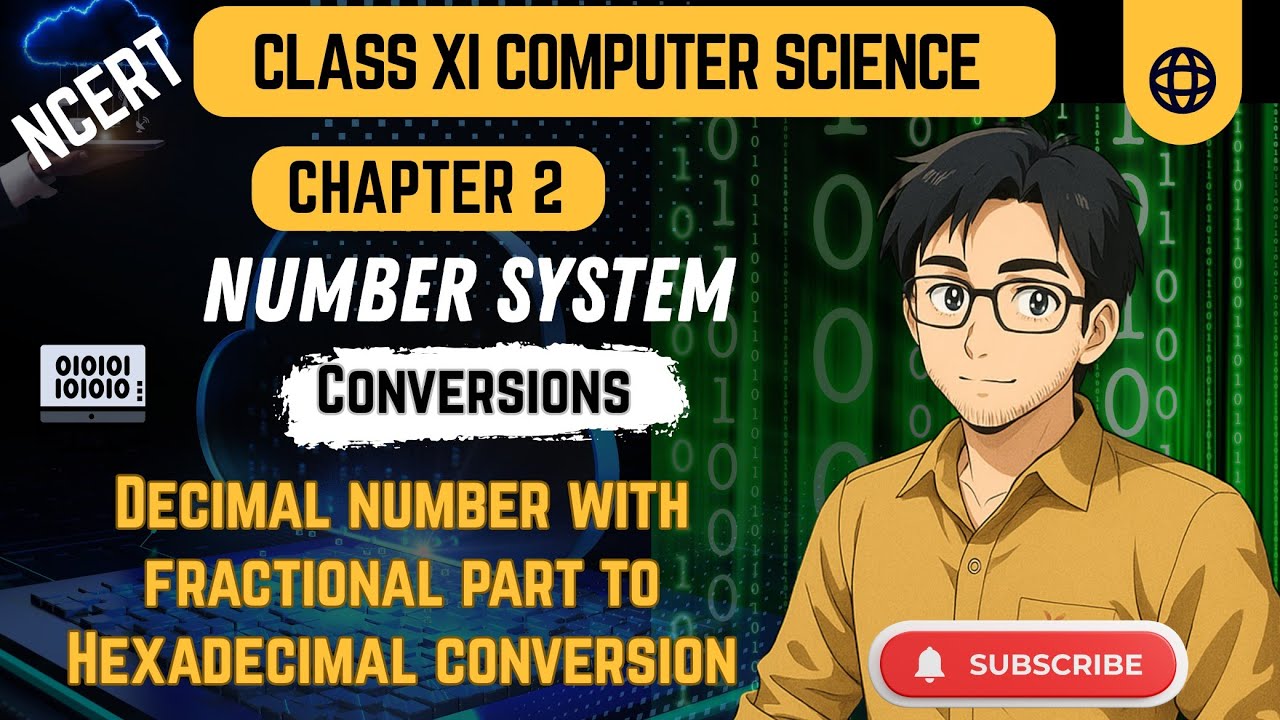 Decimal Number with Fractional Part to Hexadecimal | Number System ...
