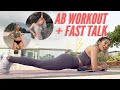 VERY EASY HOME AB WORKOUT 💪 + FAST TALK! 🙊🙈