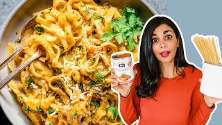 ONEPOT VEGAN PUMPKIN ALFREDO | the best pumpkin pasta