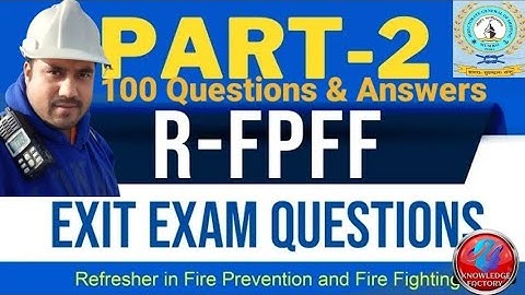 2024 NEW UPDATES FPFF & REF-FPFF EXIT EXAM 100 QUESTIONS & ANSWERS, PART-2