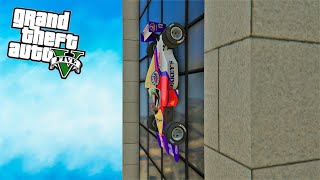 BAJANDO UN F1 POR UN RASCACIELOS en GTA V 🏎️⬇️😱 -  Parkour Extremo al Límite 💥 | Stratus